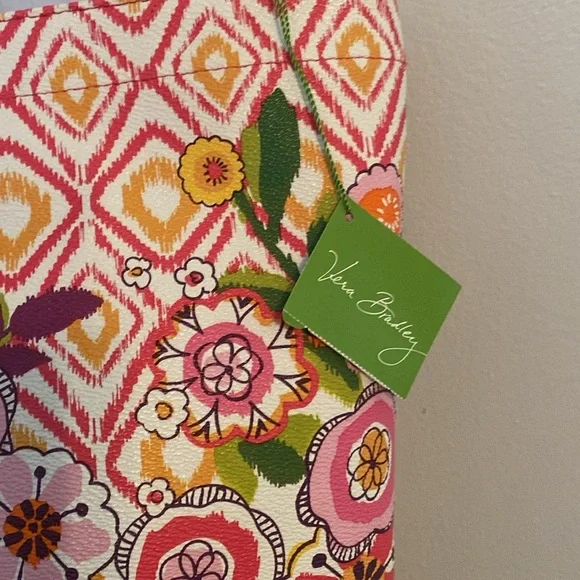 Vera Bradley Pink and Orange Floral Tote NWT - Picture 7 of 10
